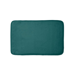 Tapis De Bain Dark Teal Solid Color