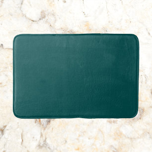 Tapis De Bain Dark Teal Solid Color