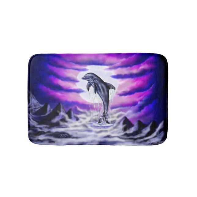 Tapis De Bain Dauphin clair de lune (Devant)