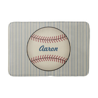 Tapis de bain de baseball pour salle de bain perso