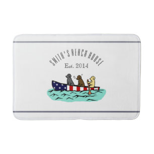 Tapis de bain de Chambre de plage de Labrador de