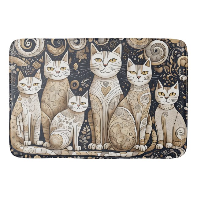 tapis de bain de chats apaisants (Devant)