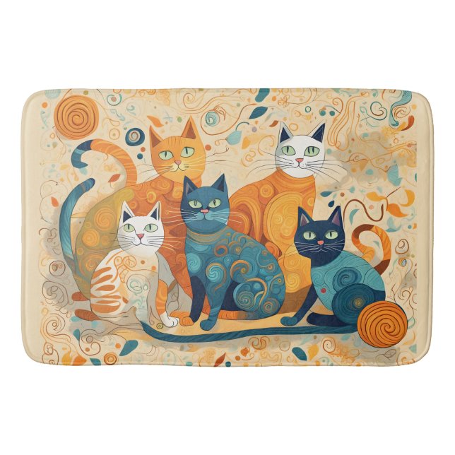 tapis de bain de chats apaisants (Devant)