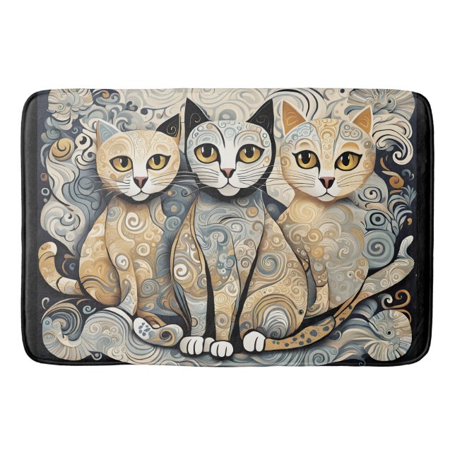 tapis de bain de chats apaisants (Devant)