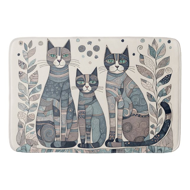 tapis de bain de chats apaisants (Devant)