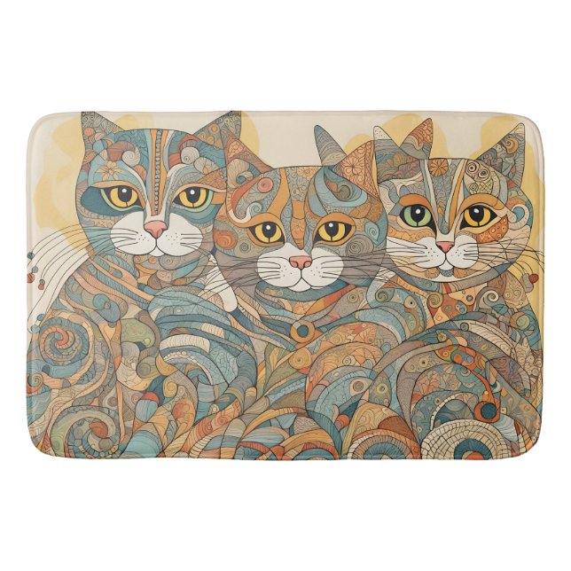 tapis de bain de chats apaisants (Devant)