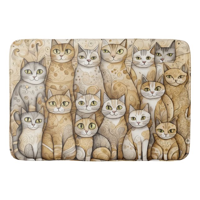 tapis de bain de chats apaisants (Devant)