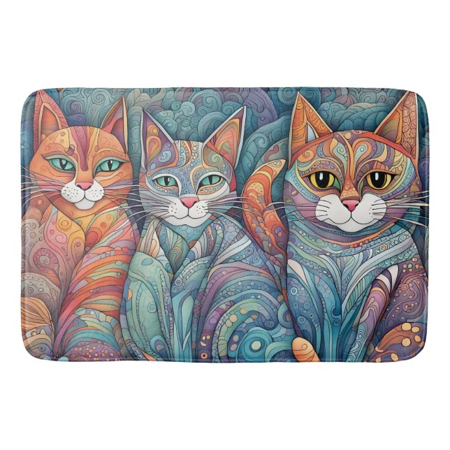 tapis de bain de chats apaisants (Devant)