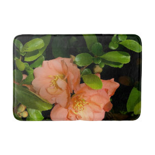 tapis de bain de coing fleuri