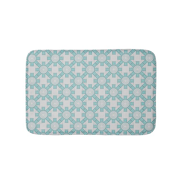 Tapis de bain de connexion de turquoise (Devant)