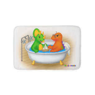 Tapis de bain de Dino-Buddies™ - baignoire drôl