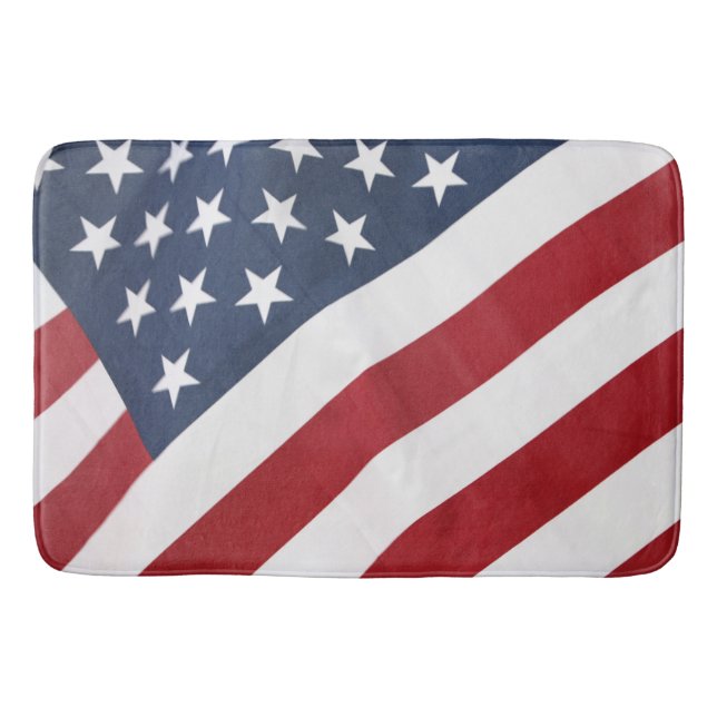 Tapis de bain de drapeau américain (Devant)
