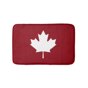 Tapis de bain de feuille d'érable du Canada