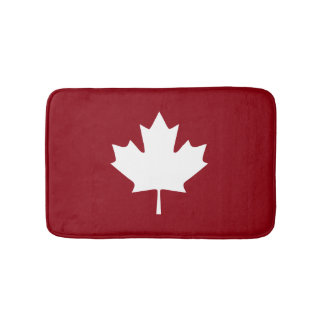 Tapis de bain de feuille d'érable du Canada