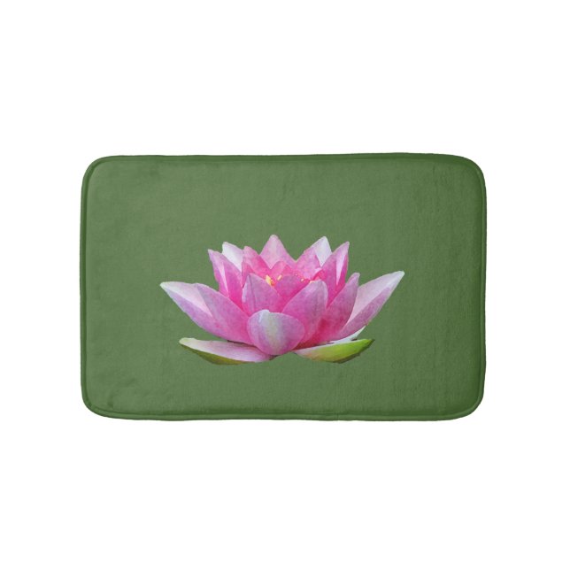 Tapis de bain de fleur de Lotus de nénuphar (Devant)