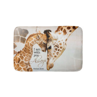tapis de bain de girafe