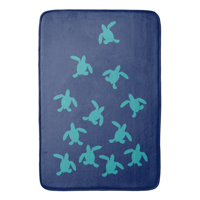 Tapis de bain de Hatchlings de tortue de mer (devant Vertical)