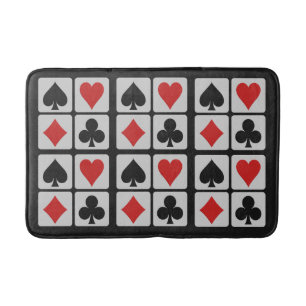 Tapis de bain de joueur de carte