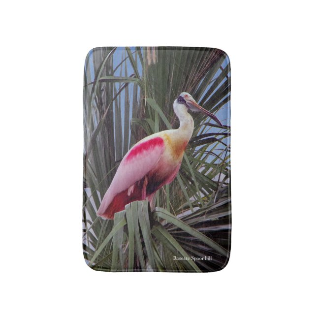Tapis de bain de la cuillère de rose (Devant (Vertical))