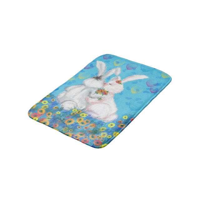 Tapis de bain de lapin cadeau (Angle)