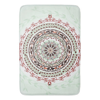 Tapis de bain de mandala de gemme de jardin