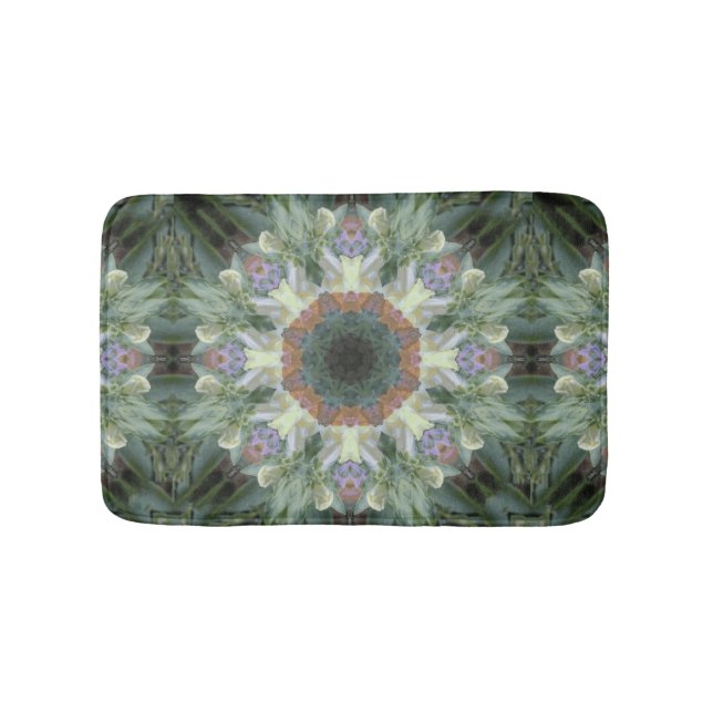 Tapis de bain de mandala de jardin secret (Devant)
