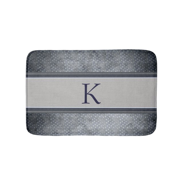 Tapis de bain de monogramme d'étoiles (Devant)