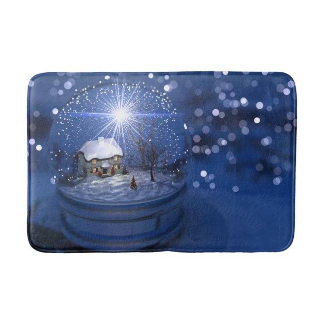 Tapis de bain de Noël Globe Starlight (Devant)