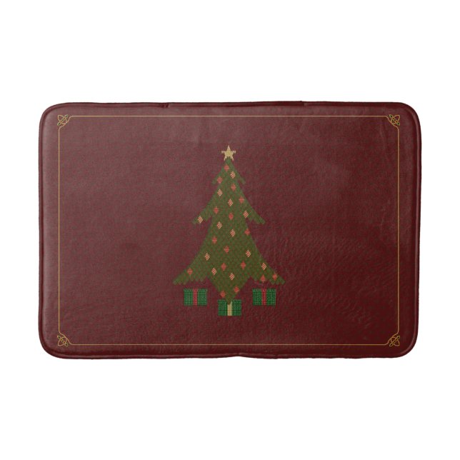 Tapis de bain de Noël piqué (Devant)