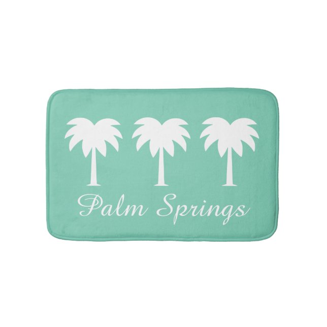 Tapis De Bain De Palm Springs de palmier couverture verte de (Devant)