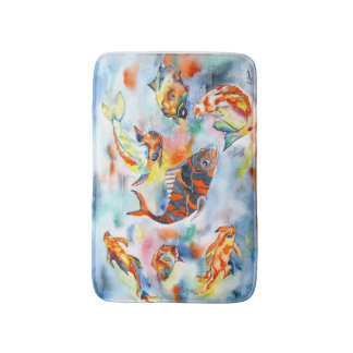 Tapis de bain de poissons de Koi