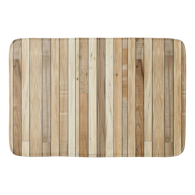 Tapis de bain de texture bois (Devant)