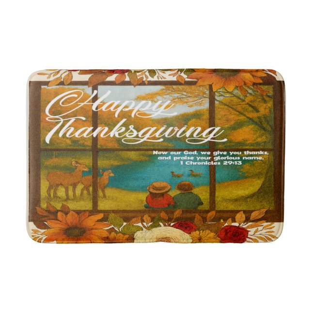 Tapis de bain de Thanksgiving (Devant)