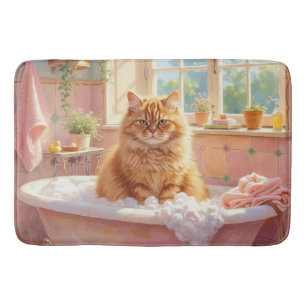 Tapis De Bain Décor de bain pour chat persan