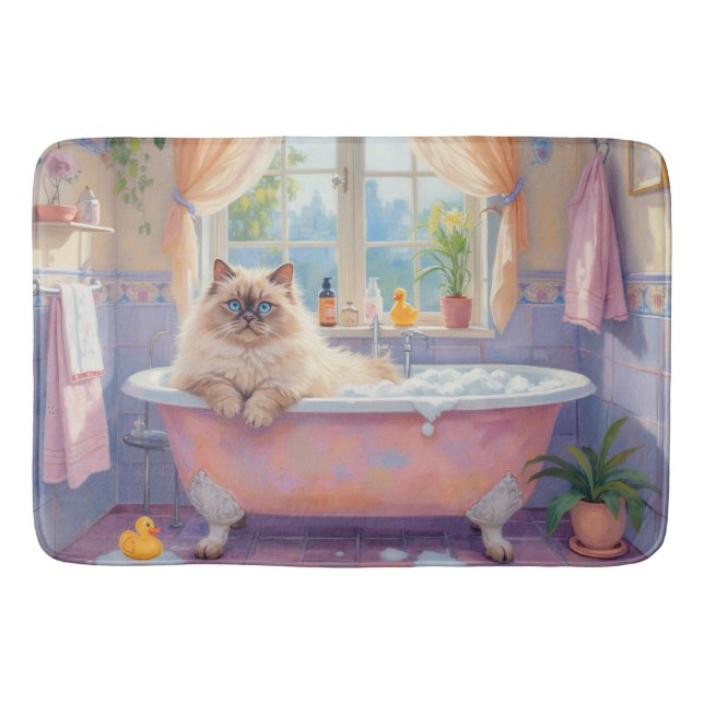 Tapis De Bain Décor de bain pour chat Ragdoll (Devant)