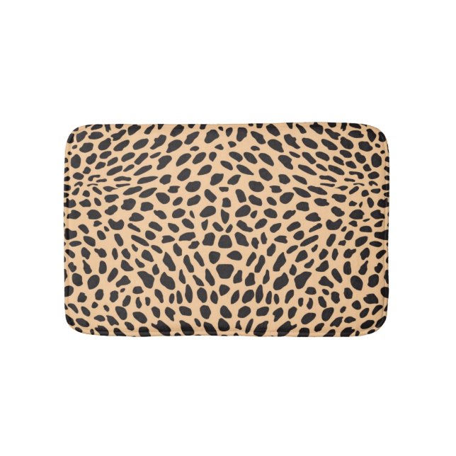 Tapis De Bain Décor de guépard de peau (Devant)