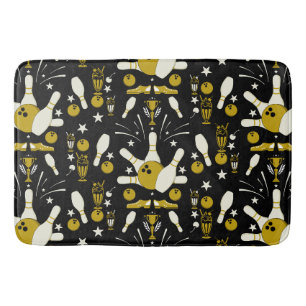 Tapis De Bain Décor de la maison du bowling à dix broches