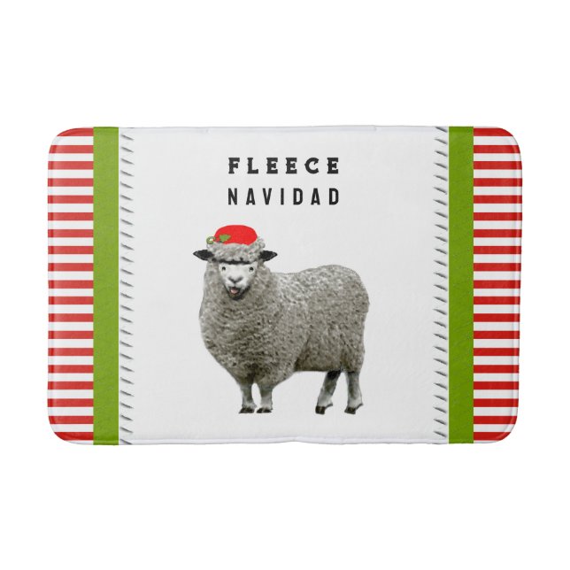 Tapis De Bain Décor de Noël amusant (Devant)