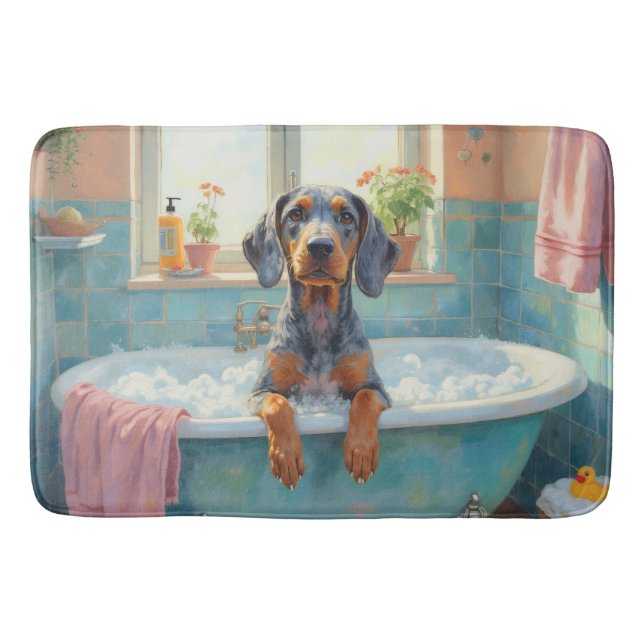 Tapis De Bain Décor de salle de bain cosy pour le bain du Blueti (Devant)