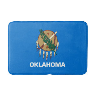 Tapis De Bain Décor design du drapeau de l'État de l'Oklahoma