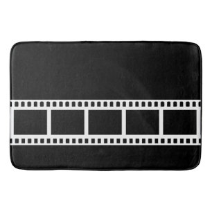 Tapis De Bain Décor noir et blanc de Bath de drame de théâtre