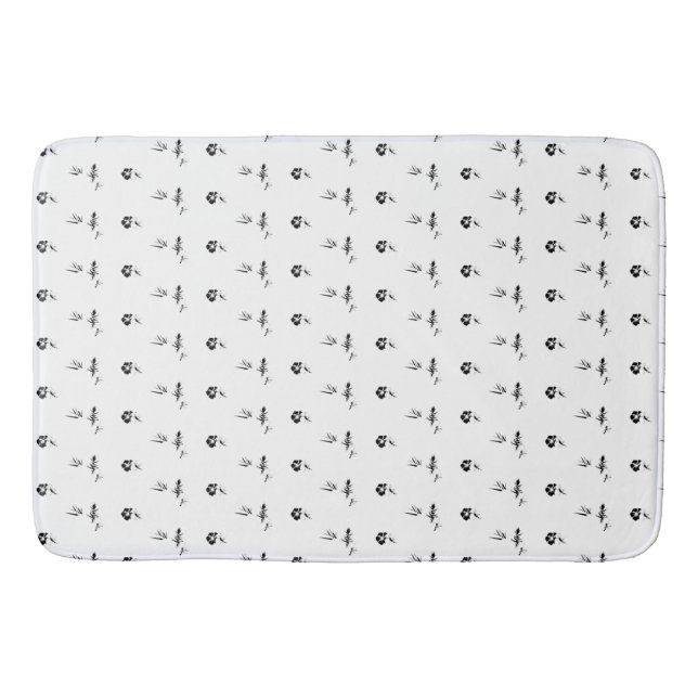 Tapis De Bain Décoratif, Gris foncé, Charbon (Devant)