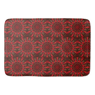 Tapis de bain décoratif rouge