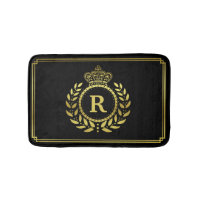 Décoré d'un monogramme royal de laurier d'or de