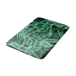 Tapis De Bain Découpage et croisées coupe acrylique verte