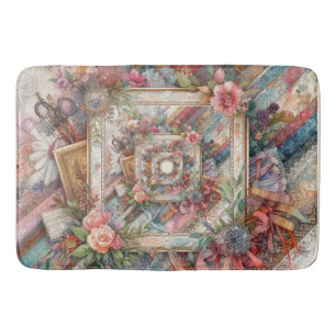 Tapis De Bain Découpage Vintage maximaliste
