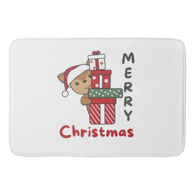 Tapis De Bain Deer Christmas Gift Winter Animals Deer (Devant)