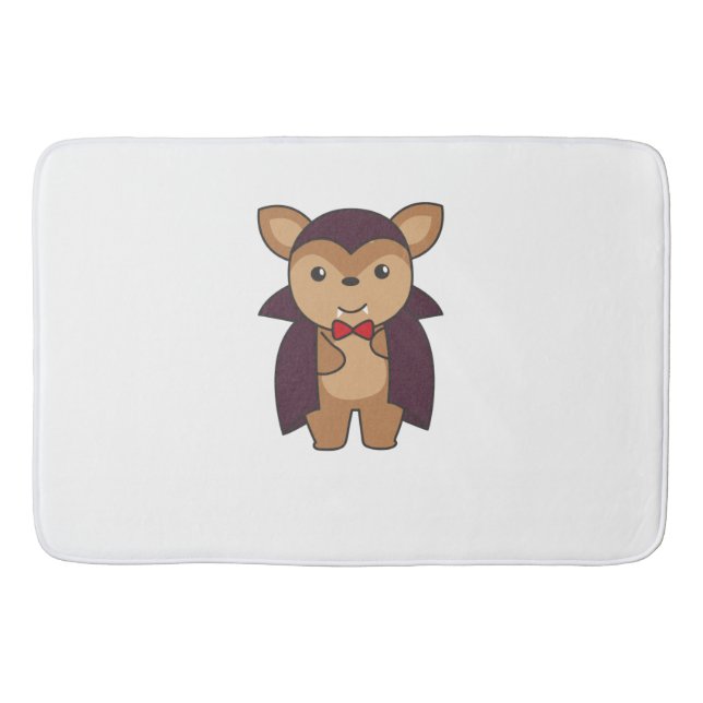 Tapis De Bain Deer Halloween Cute Devil Vampire Costume (Devant)