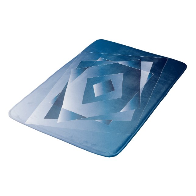 Tapis De Bain dégradé bleu 1 (Angle)