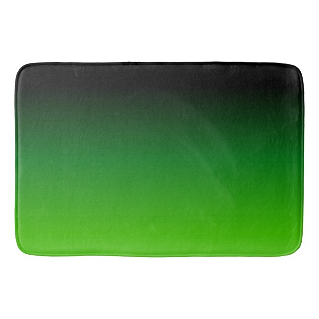Tapis De Bain Dégradé noir et vert 0921 (Devant)